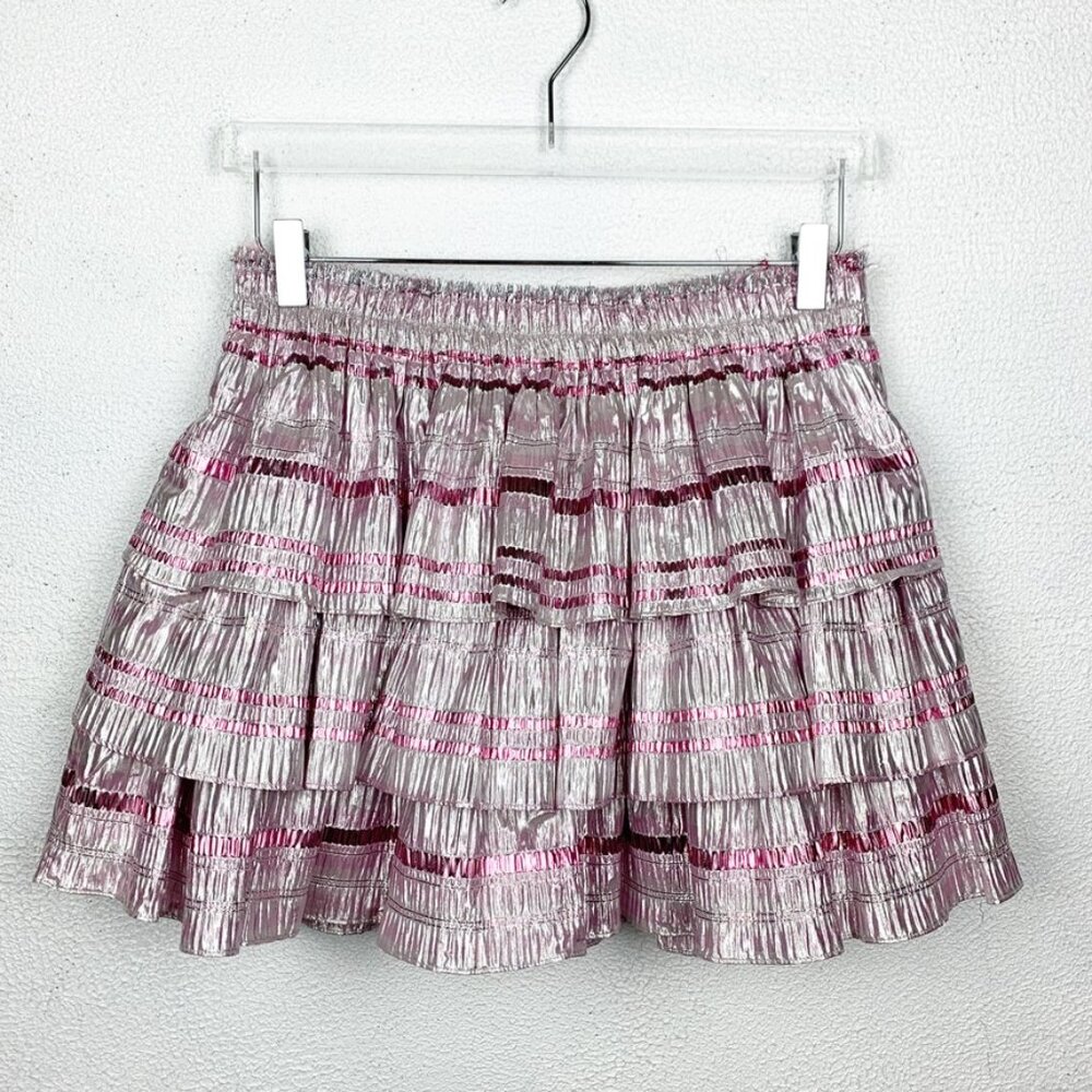 Loveshackfancy | Brynlee Metallic Tiered Mini Ski… - image 2